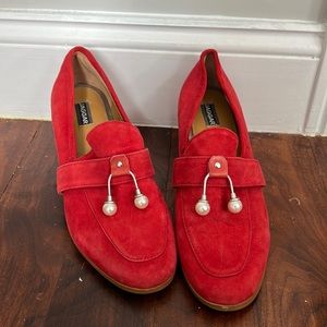 Red Suede Loafer